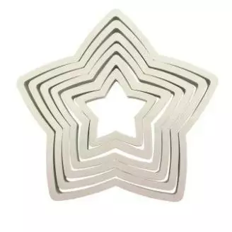 Udstikker, Stjerne, 6 stk. PME - Udstikkere