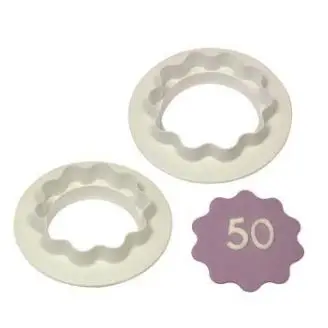 XXL Round & Wavy Edge Cutter (75 x 90mm) - Udstikkere