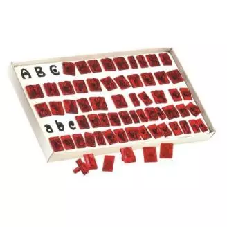 Udstikkersæt, bogstaver, 64 dele. JEM - Udstikkere