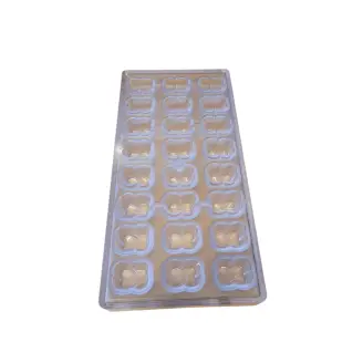 Chokoladeform. Dobbelt Hjerte. 24 stk. - Bageforme