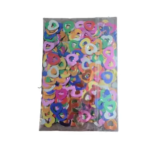 Konfetti hjerteformet blankt papir 14g. - Baby shower