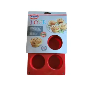 Muffinform, 6 stk. Platinsilikone. - 