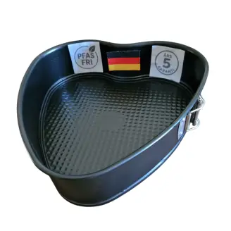 Hjerte springform 27 cm. Dobbeltlags PFAS FRI non-stick belægning - 