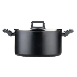Gryde med glasl&aring;g &Oslash; 24 cm./ 5 L. keramisk, non-stick - 