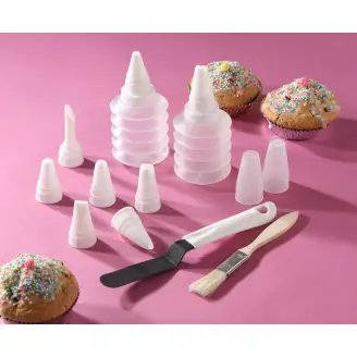 Cupcake dekorationssæt, 16 dele - 