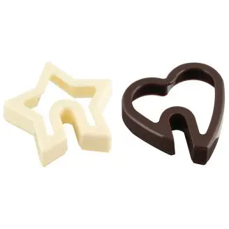 Udstikker til kop, hjerte og stjerne - 