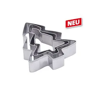 Udstiksforme med juletræer i 3 størrelser - Bageudstyr